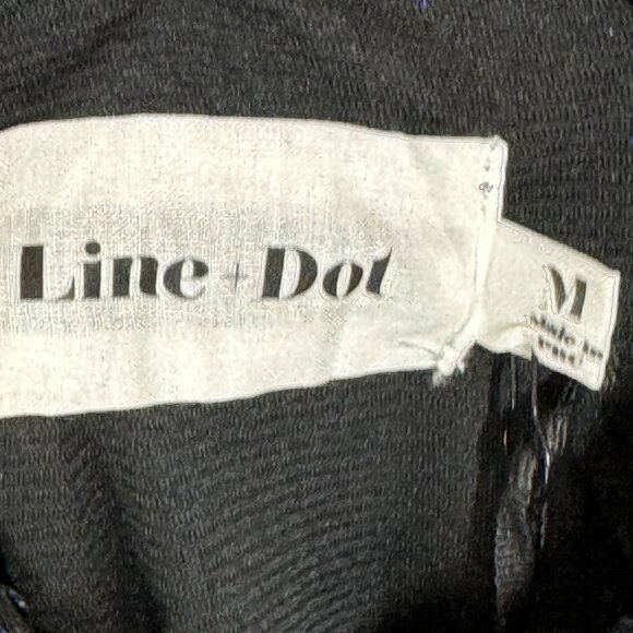 Line + Dot Black Sequin V-Neck Mini Dress Medium Evening Dress - Picture 5 of 7